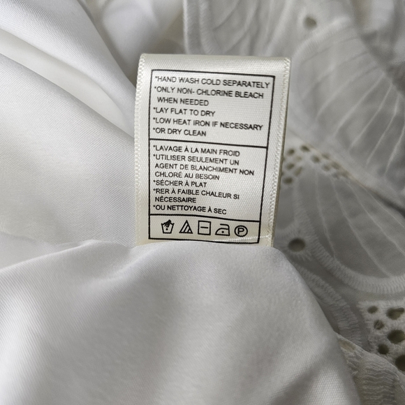 Steve Madden Sierra Sleeveless Lace Eyelet Boho Crochet Dress in Optic White - Picture 14 of 14